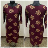 Stylish rayon kurti, three-quarter sleeves, printed combo, L-XXXL, Indian fashion clothing